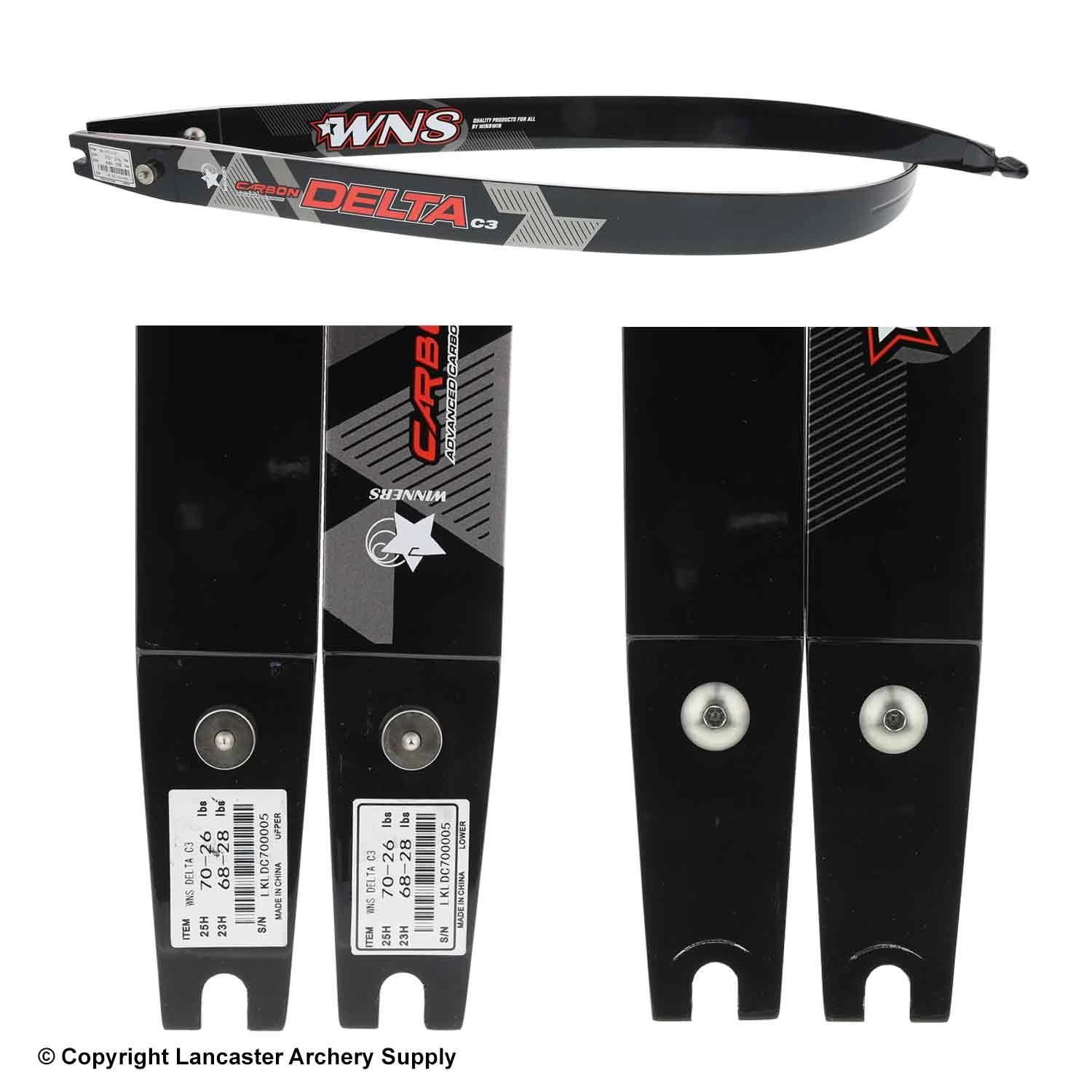 WNS Delta C3 Recurve Limbs (Open Box X1031601) - Image 2