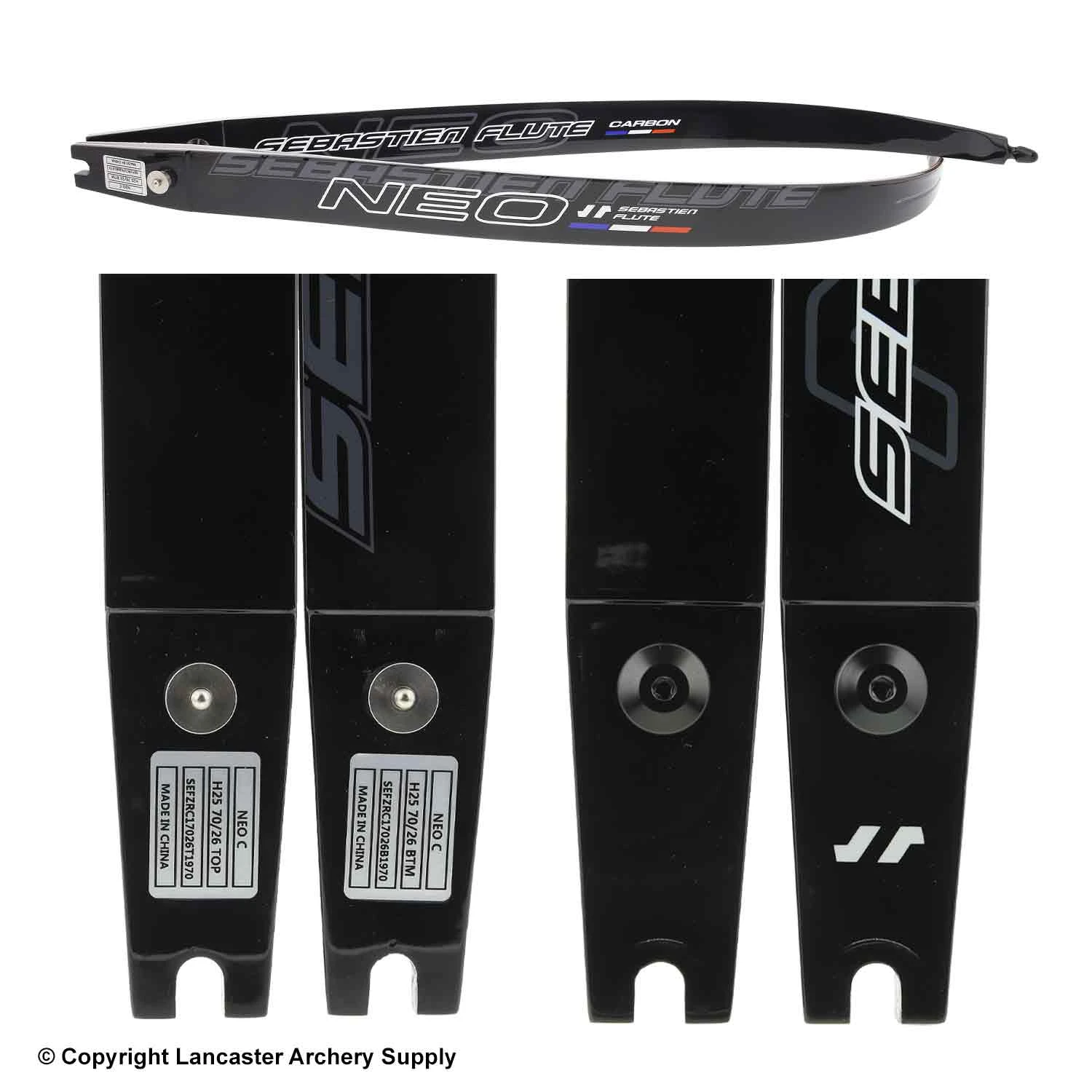 Sebastien Flute NEO Carbon Wood ILF Recurve Limbs (Open Box X1031743) - Image 2