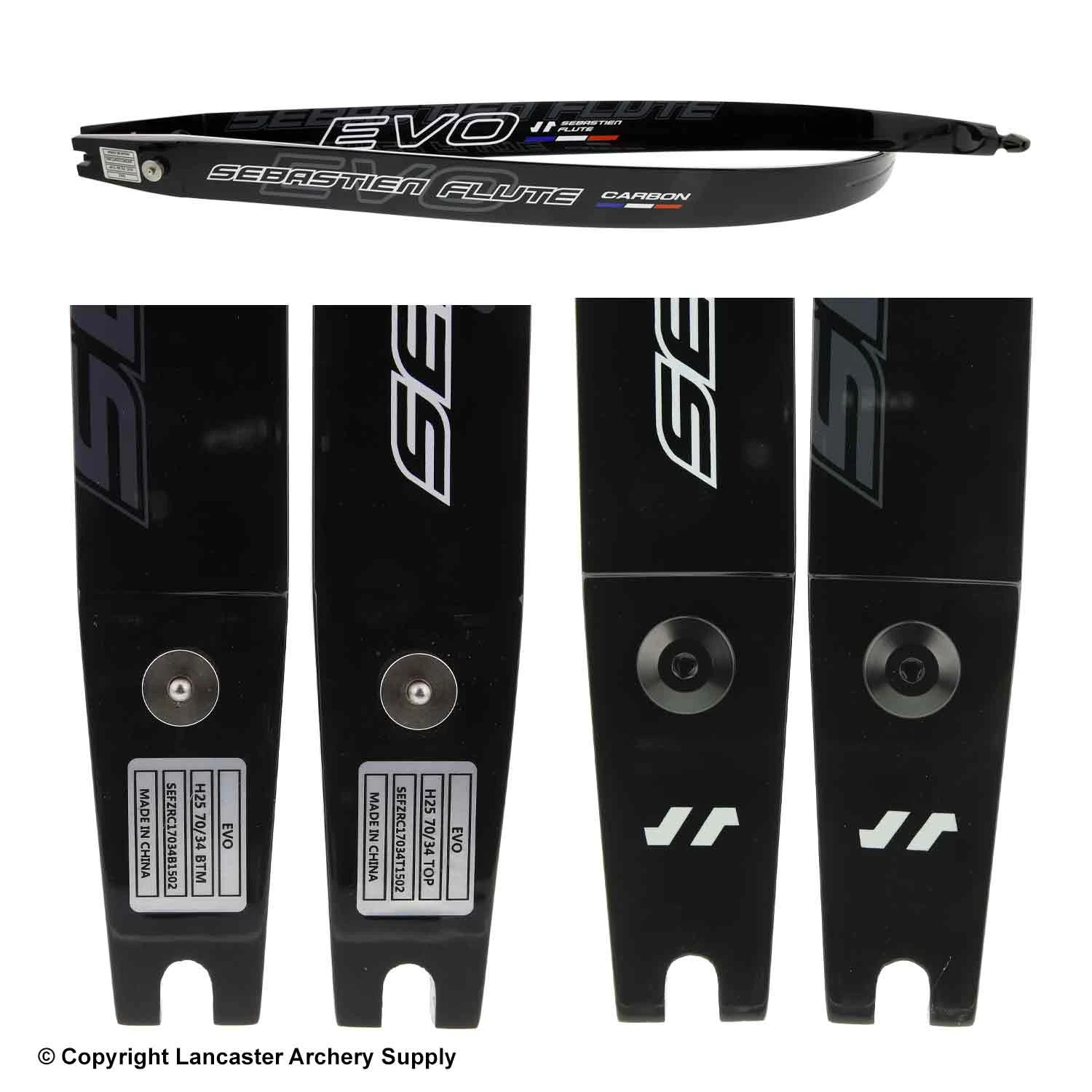 Sebastien Flute EVO Carbon Foam ILF Recurve Limbs (Open Box X1032322) - Image 2