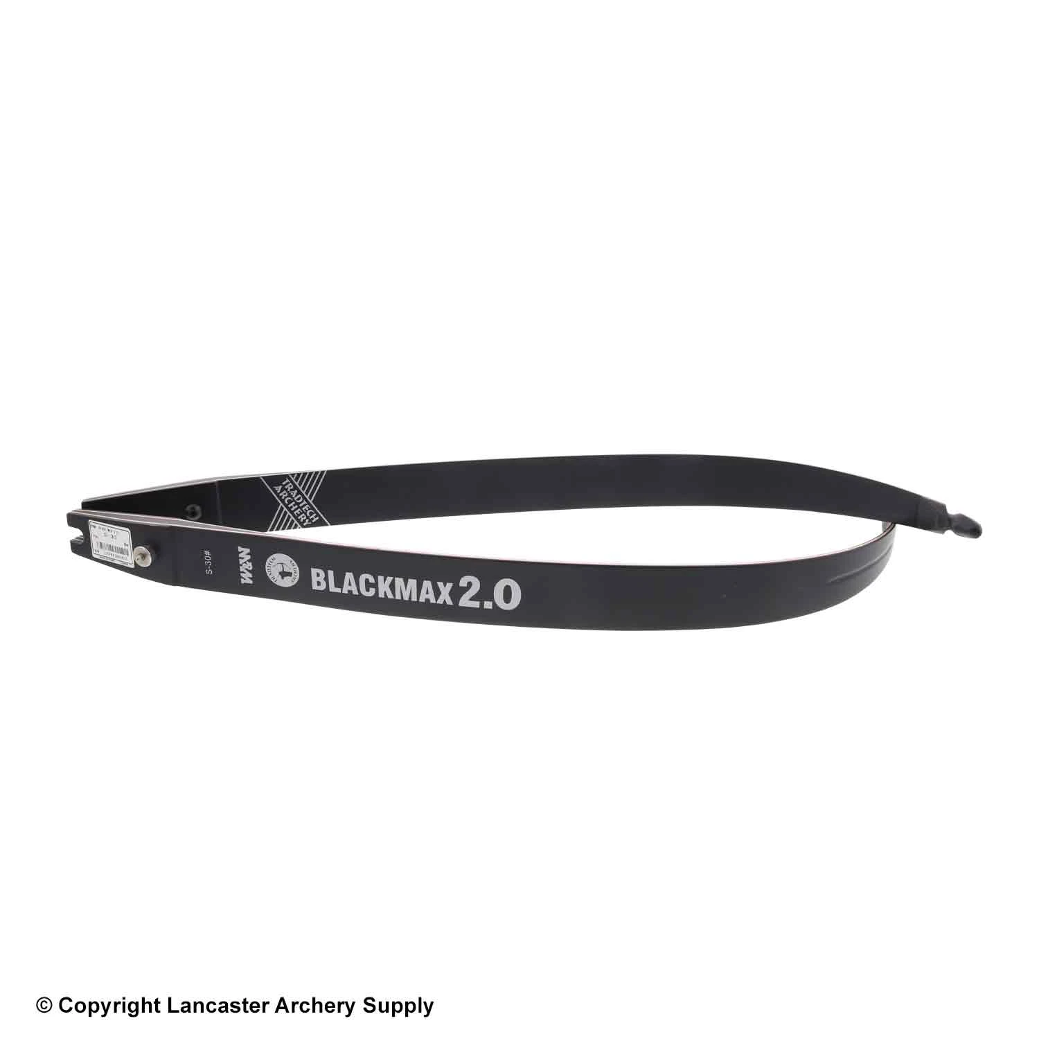 TradTech Black Max 2.0 Glass/Wood Recurve Limbs (Open Box X1032596)